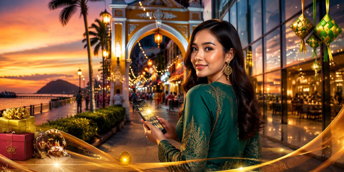 Pengguna Kota Kinabalu mengakses pertaruhan bola sepak melalui aplikasi mudah alih 4dpredict semasa Hari Raya